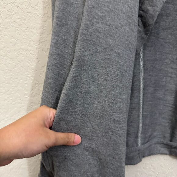 LULULEMON Coast Wrap Jacket Heather Gray Mock Neck Stretch Athleisure - Picture 10 of 15